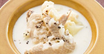 サプリメントに頼る前に!コラーゲンとビタミンCがたっぷりの鶏とカリフラワーの長寿スープとは?