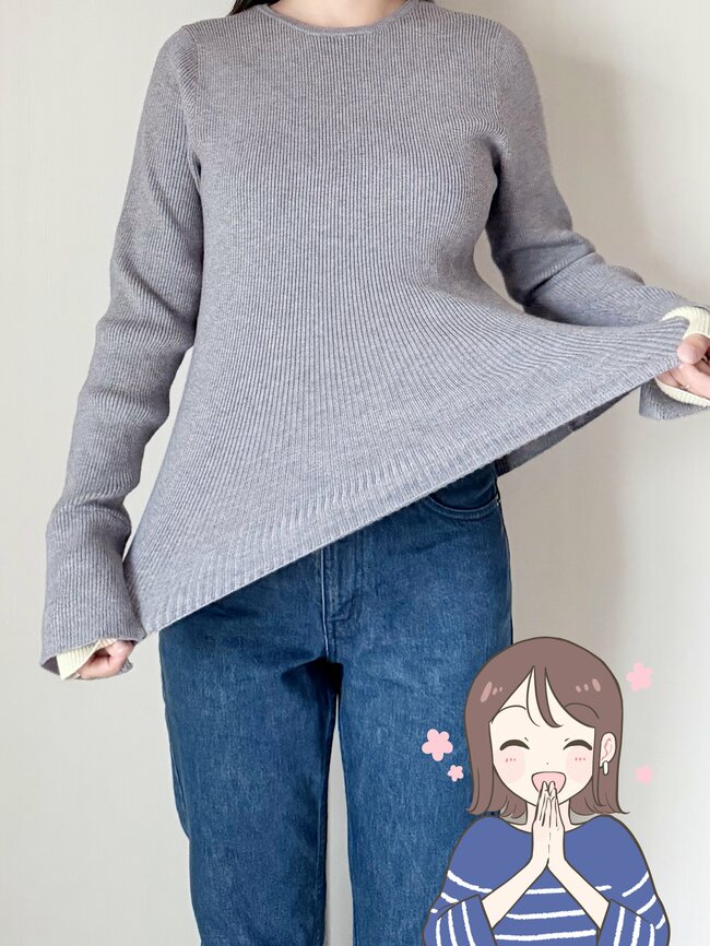 「2色買いました」「袖がかわいい」グローバルワークの“2093円トップス”たっぷり着回せてコスパ抜群です!「腕が細見えします」