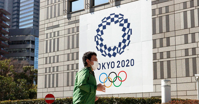 写真：東京2020オリンピックを宣伝する看板