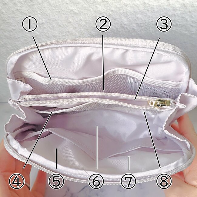 お薬や手帳がまるっと入る…！アフタヌーンティー“仕切り付きポーチ”小物がスッキリまとめられて嬉しい！