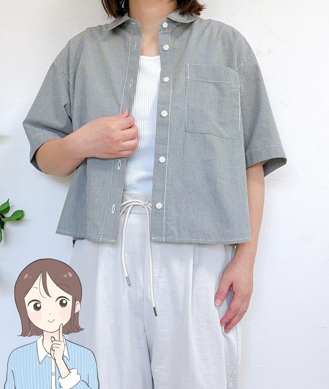 サッと羽織るだけでカワイイ！無印良品の「着痩せトップス」サラッと涼しくて、二の腕カバーもばっちり！