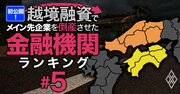 越境融資したメイン先企業を「倒産」させた金融機関ランキング【中国・四国】9位山口銀行、4位四国銀行、1位は？