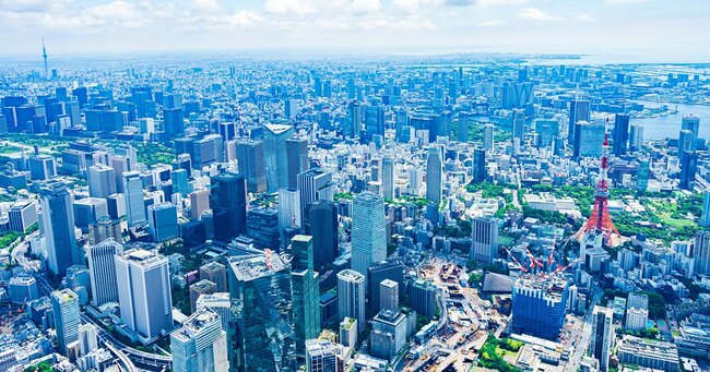 東京都心の空撮