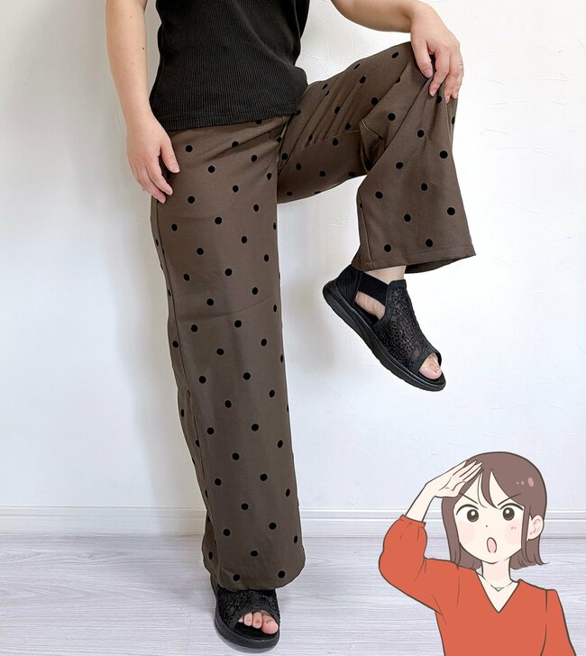 【しまむら】1枚でパッとあか抜ける！1639円「大人かわいいワイドパンツ」着心地が楽ちんで体型カバーもばっちり！《購入レビュー》