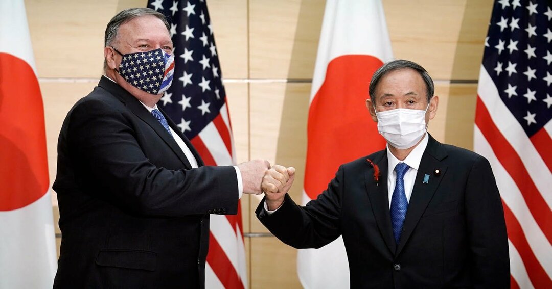 菅首相による初めての「対面外交」となったポンペオ米国務長官との会談