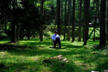 ベテランのワーケショニスト、山の中で本気のワーケーション