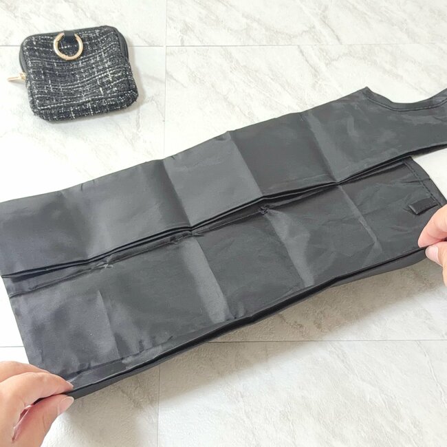 可愛すぎて二度見した…！ダイソーの「ポーチ付きエコバッグ」買ってから出番が止まらない！《購入レビュー》