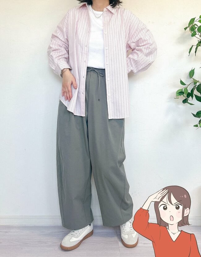 「シルエットが最高！」GUの“着回しワイドパンツ”快適すぎて、全色買いを確信…！「体型が隠れてちょうどいい」「予想以上にキレイ」