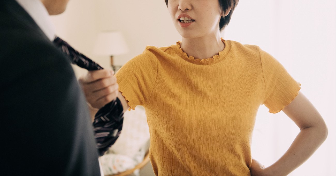 写真:夫婦げんか