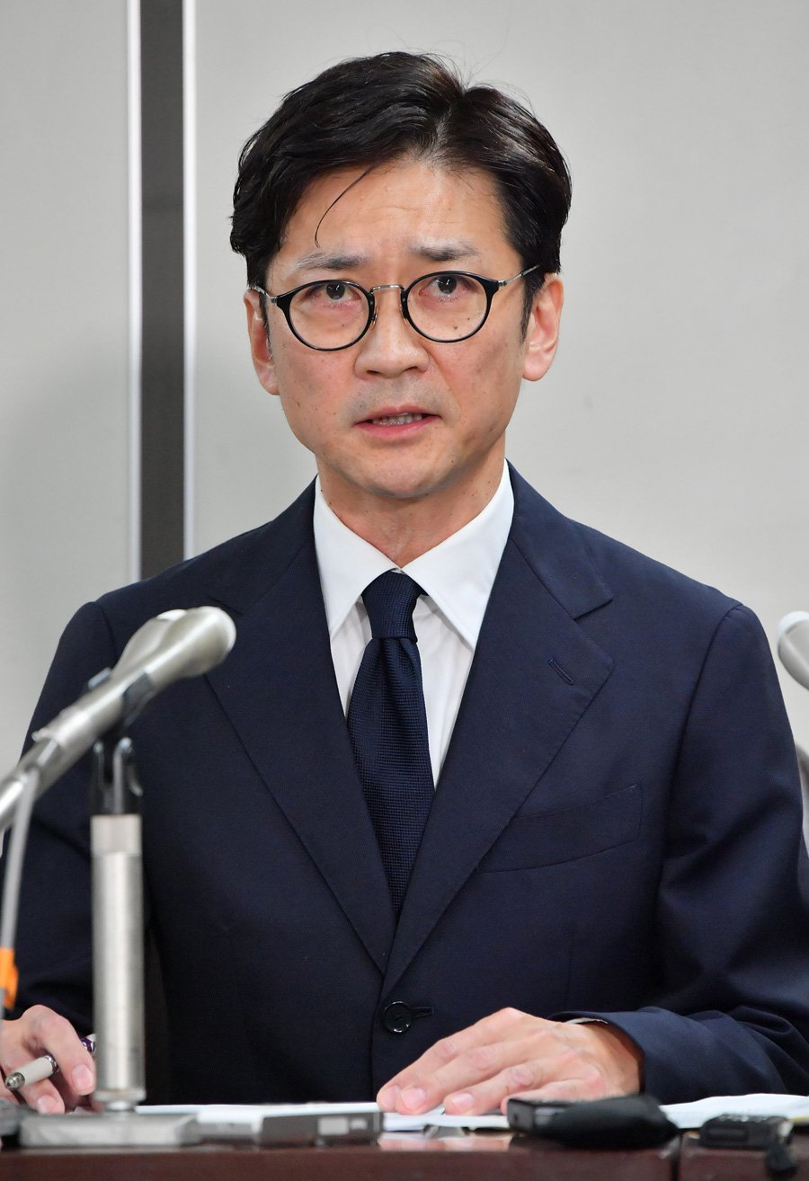 会見する元TOKIOの国分太一氏