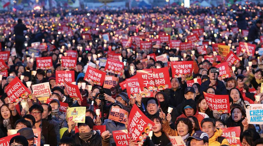 韓国で起きたローソク革命