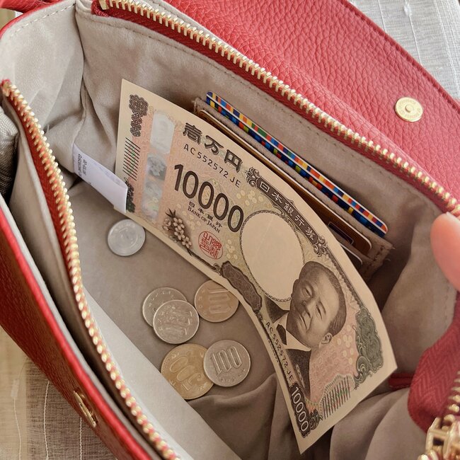 え、めっちゃ理想的すぎる…!グローバルワークの「財布がいらないバッグ」コンパクトなのに収納力バツグンです!