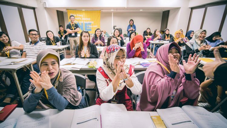 One-Fortyの訓練学校。インドネシアなど東南アジアの国から台湾に来た人たちが仕事に必要なことを学ぶ(筆者撮影)