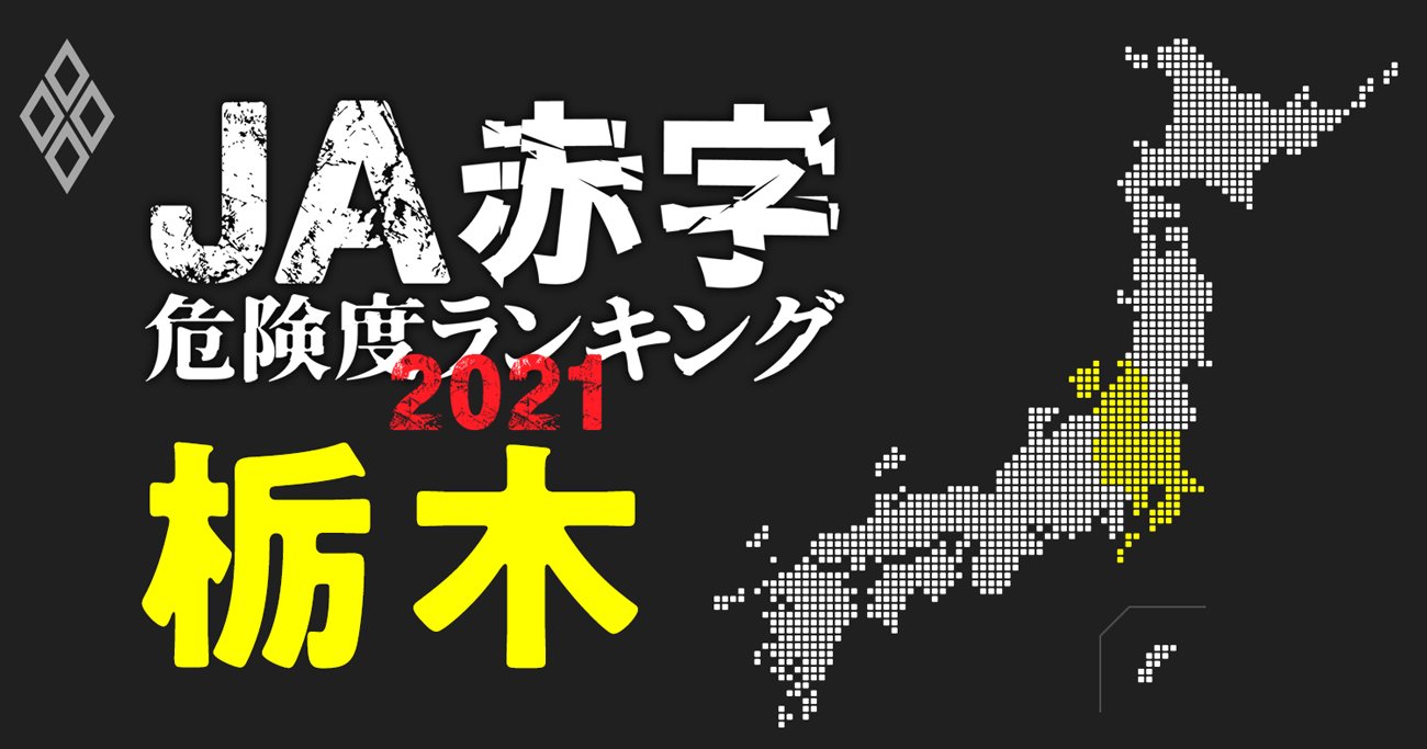 【栃木】JA赤字危険度ランキング2021、10農協全てが1億円以上の減益