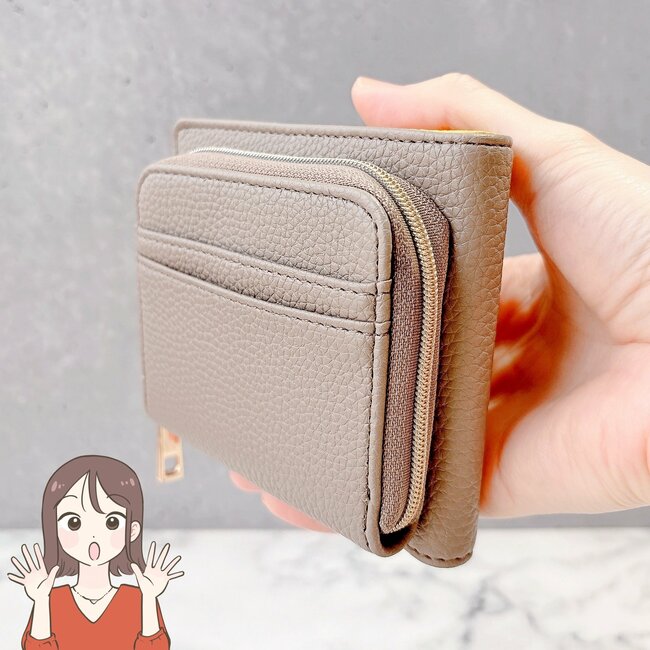 小銭が取りやすくて感動…!ハニーズの“コンパクトな財布”お会計がスムーズになった!「ぜーんぶ収まります」「これからも愛用します」《購入レビュー》