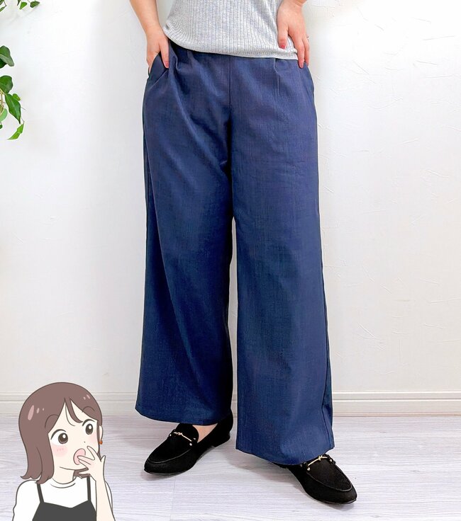 【ワークマン】もう1枚買い足したい…！2300円の「冷感ワイドパンツ」裏地がひんやりして気持ちいい！《購入レビュー》