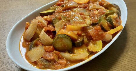 【自宅でおつまみ】白ワインに合う「夏野菜たっぷりのラタトゥイユ」簡単レシピ