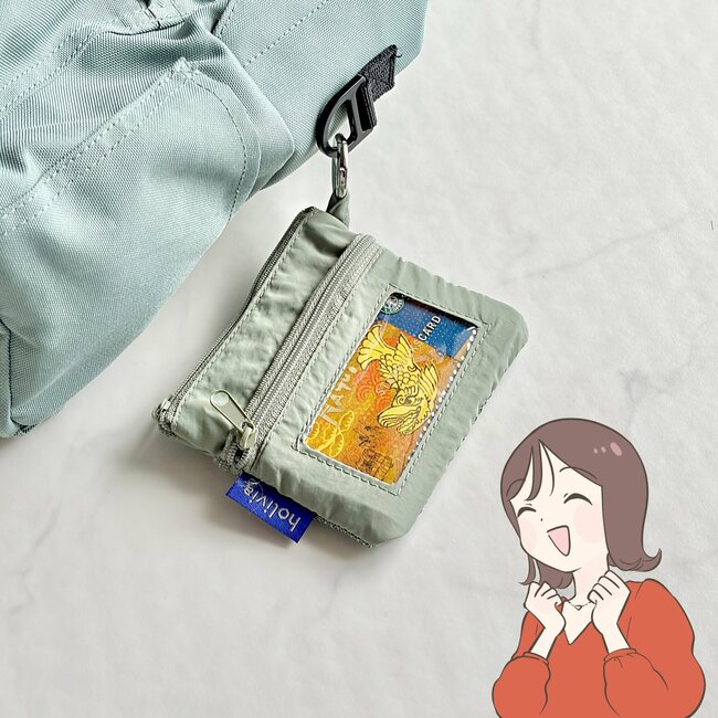 カードや診察券が20枚入った！3COINSの“ポケットたくさんミニ財布”手ぶらで持ち歩けて天才！「メッシュで使いやすそう」「色も可愛い」