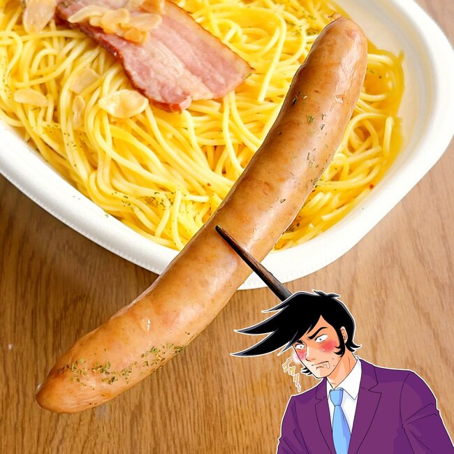 こりゃ満足感ハンパないって…!セブンの「ボリューム満点パスタ」ウィンナーが特大サイズだし、ギルティ感がたまらないよ!