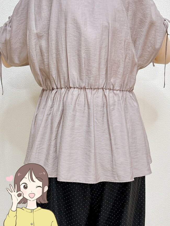 「めちゃくちゃ細見えします」ハニーズの“着痩せブラウス”ひんやり涼しくて快適です！「ぽっこりお腹が気になる方にもおすすめ」《購入レビュー》