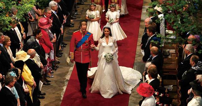 英国のウィリアム王子とキャサ
リン妃の結婚式