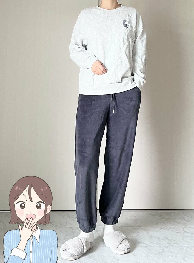 「もう1枚リピしようと思います」GUの“毛布みたいなパンツ”ふわふわ暖かくて、1990円とは思えない優秀さです！「手放せないくらい好き」「マシュマロみたいなもこもこ具合」