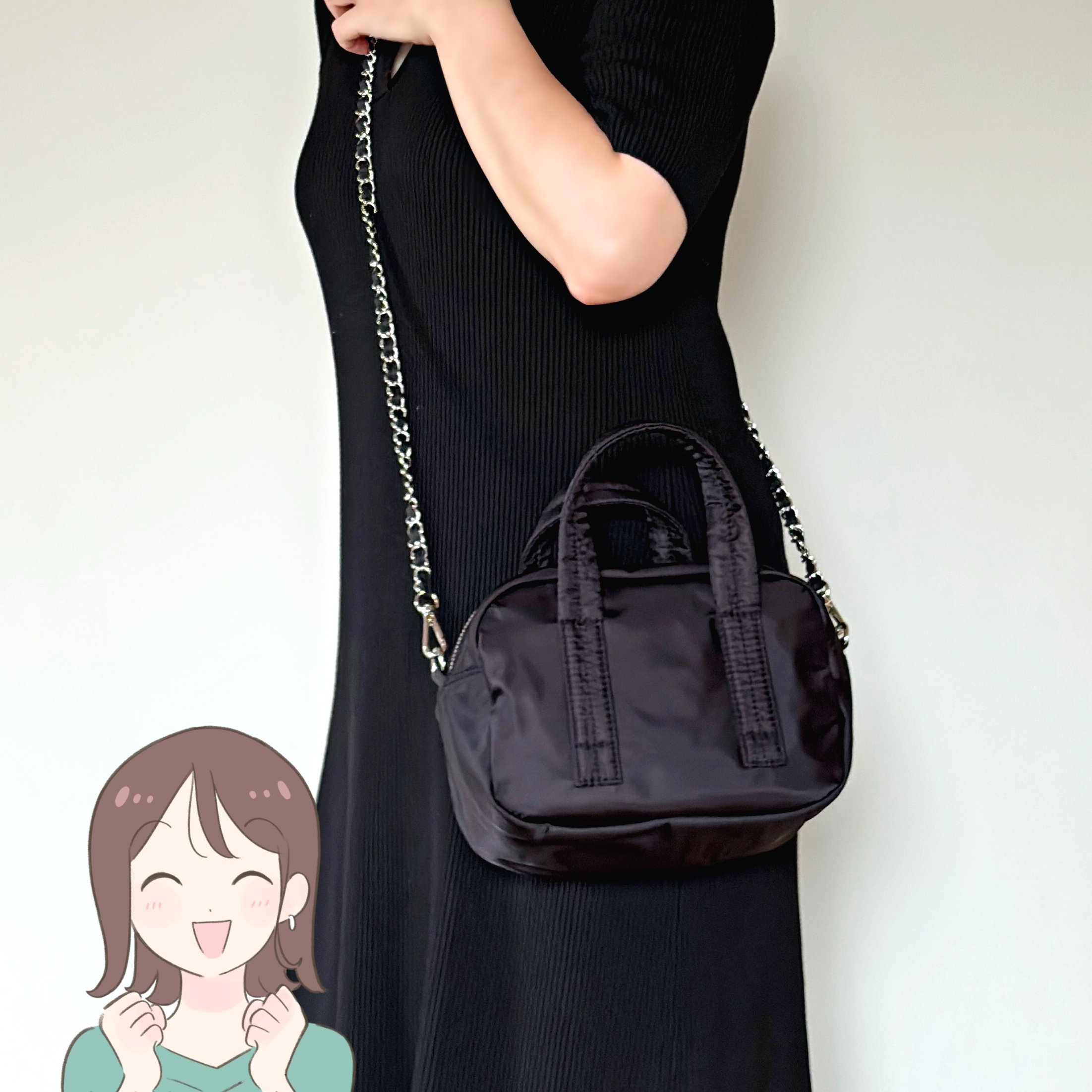 「小さく見えて長財布が入る！」GUの“めちゃ軽ミニバッグ”色違いもほしくなる優秀さ！「何度見ても可愛い！」「お値段以上の高見え」【購入レビュー】