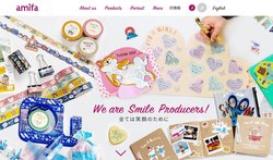 アミファはラッピング、文具、キッチン、フラワー、インテリアなどのライフスタイル雑貨メーカー。