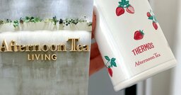 「過去イチ可愛い！」「毎日使ってます」アフタヌーンティー×サーモスの“いちご柄ボトル”がレトロかわいい…！「温冷の保持が信頼あり」