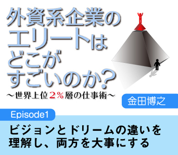 Episode1ビジョンとドリームの違いを理解し、両方を大事にする
