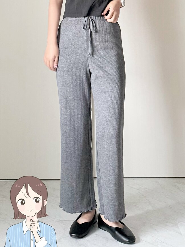 スウェット感覚ではけて楽ちん！GUの「着回しパンツ」1990円とは思えないオシャレさで、秋冬コーデに大活躍です！《購入レビュー》
