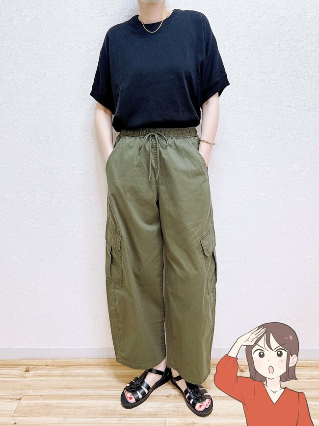 「全色買いました」「完全一目惚れ」GUの“楽ちんワイドパンツ”ポケットたくさんで快適すぎる！「動きやすいし使い勝手も良い」