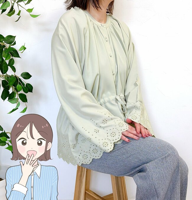 「まさかワークマンでこんな可愛いブラウスに出会えるとは！」1780円の“華やかトップス”ふんわりしたシルエットが素敵！「とても可愛いデザインで気に入りました」「サラッとしていて着心地よいです」