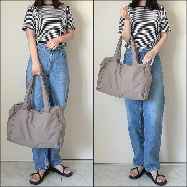 「とても軽く大容量」無印良品の“たためるボストンバッグ”2泊3日の荷物がまるっと入った！「たためてかさばらない」「メインバッグになりました」【購入レビュー】