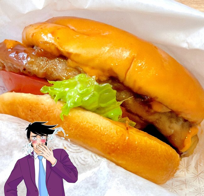 「激ウマでびびった」モスバーガーの“衝撃すぎるランチセット”お肉がはみ出てるんだけど…!「なんコレ~美味しすぎぃ~」「これでもか、というくらいチーズのってて美味」