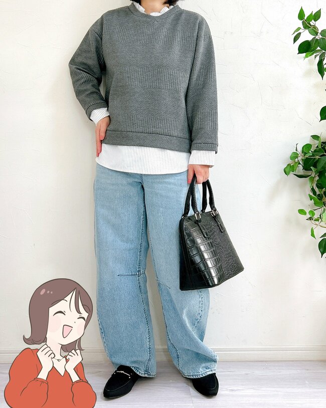 「この形を探してました！」「休日ほぼ履いてます」GUの“絶賛ゆったりパンツ”丸みのあるシルエットが可愛い！「スッキリ見えて大正解でした」