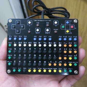 ゲームパッドが合体した超コンパクトキーボードの自作キット