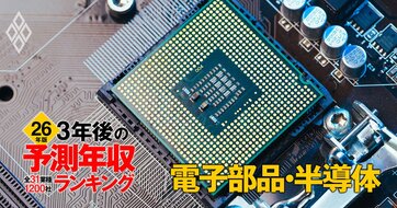 電子部品・半導体業界「3年後の予測年収」62社ランキング【2026年版】1000万円超えは5社！東京エレクトロンが4位、1位は？