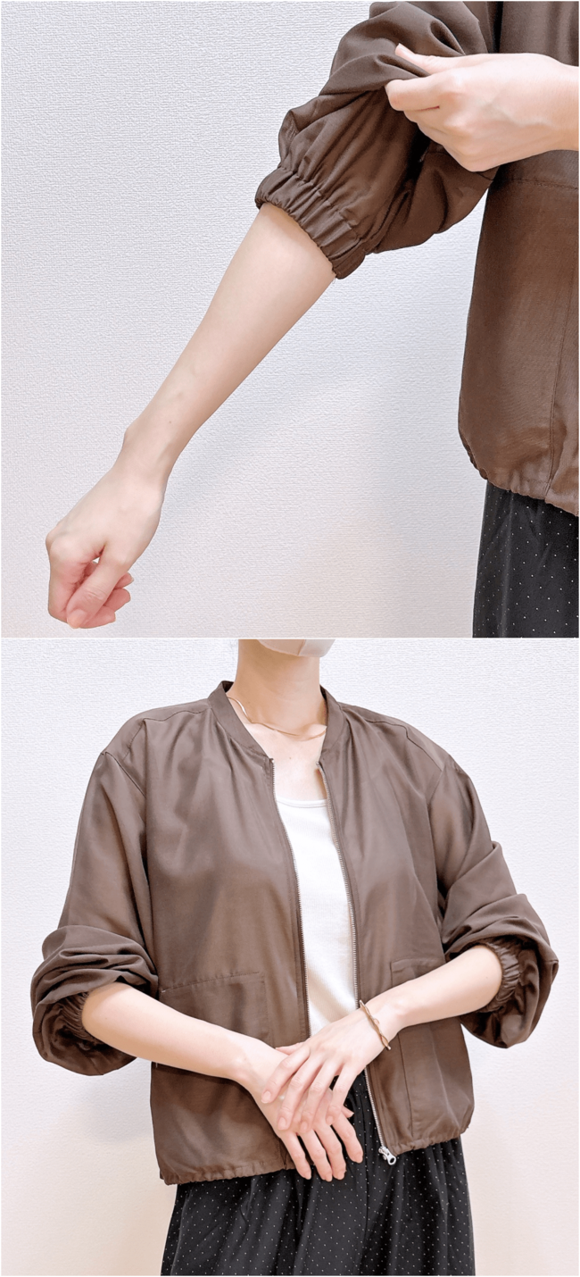 「全種類買ったー!」「周りからも好評です」GUの“めちゃ軽アウター”ぽわんとした袖がかわいすぎる!「夏の上着に最適」
