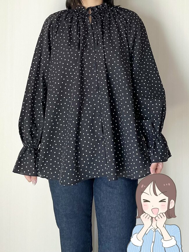 「二の腕を隠せる神アイテム」GUの“着回しトップス”が体型カバーの天才です！「おしりが隠れて安心」「2色購入しました」