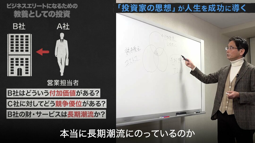 投資がビジネスの「最良の教科書」になる究極の理由【奥野一成・動画】