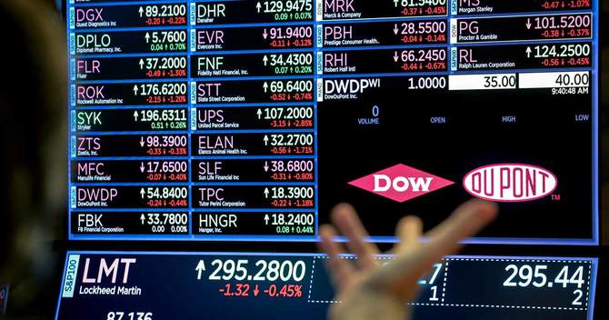 米ダウ平均の構成銘柄変更か、大企業の分割機に