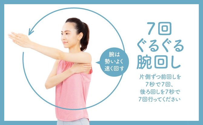 7回ぐるぐる腕回し で 不調がどんどん軽くなる 1日7秒手を伸ばしなさい ダイヤモンド オンライン