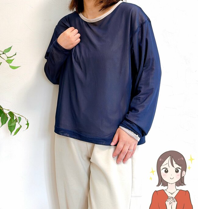 すぽんと着るだけでカワイイ!ワークマンの「1500円トップス」2WAYで着回せてオシャレ!《購入レビュー》