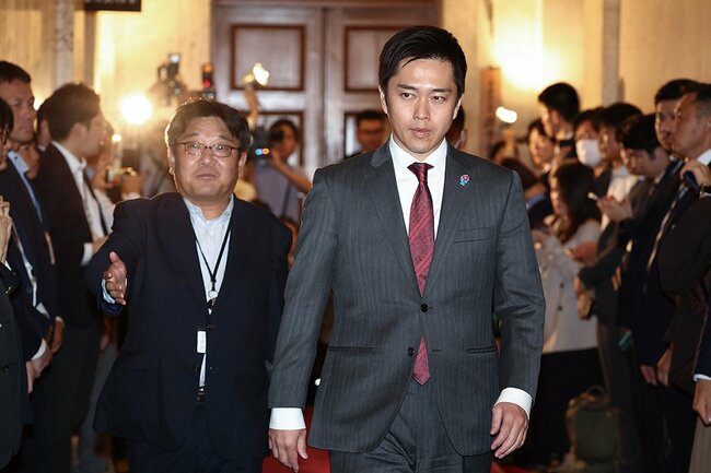 自民党と連立を組んだ日本維新の会代表の吉村洋文