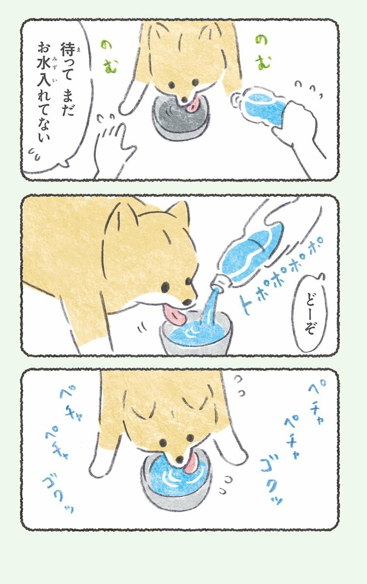 お水をのむのむ