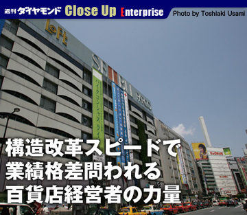 構造改革スピードで業績格差問われる百貨店経営者の力量