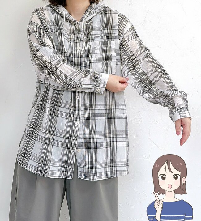【しまむら】サッと羽織るだけで大人かわいい！1639円の「お尻まで隠せるブラウス」後ろ姿もスッキリ見えて感動！《購入レビュー》