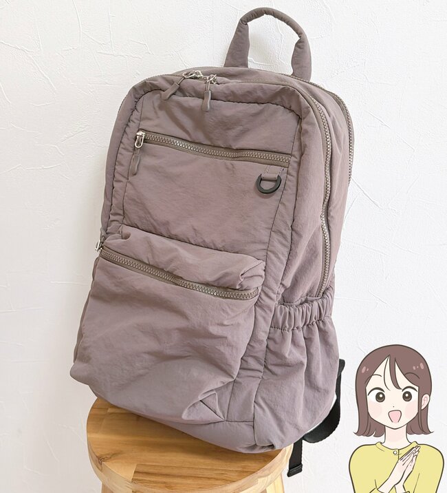 2泊分の荷物が入った！しまむらの「大人かわいいリュック」ポケットたくさんで大容量って最高じゃん！《購入レビュー》