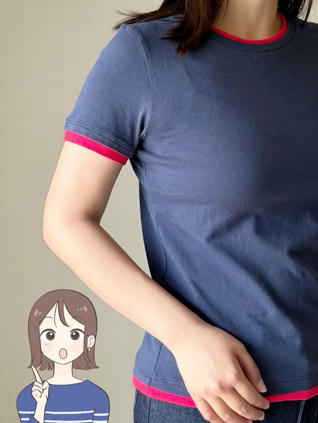 「いっきに3着購入」「今年っぽくて可愛い」ニコアンドの“重ね着みたいなトップス”1枚でトレンドコーデが完成した！「即買いしました」